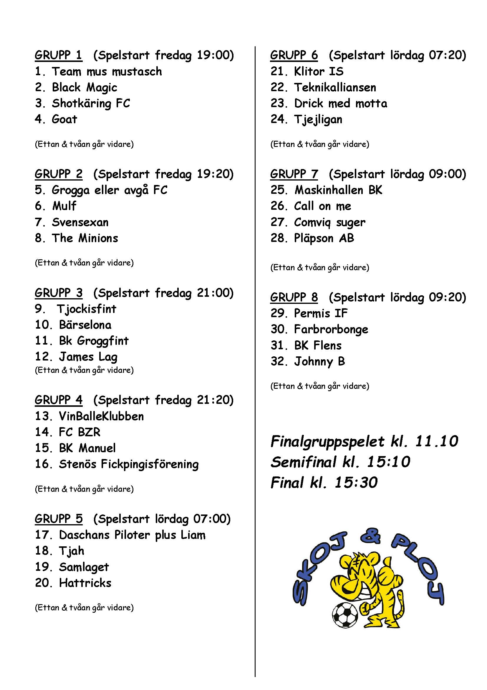 Anmäl ditt lag här